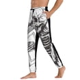 thumbnail image 3 of Xecao Skeleton Book Lover Print Active Tech Joggers for Men, Mens Sweatpants Lounge Pants with Pockets-3X-Large, 3 of 5