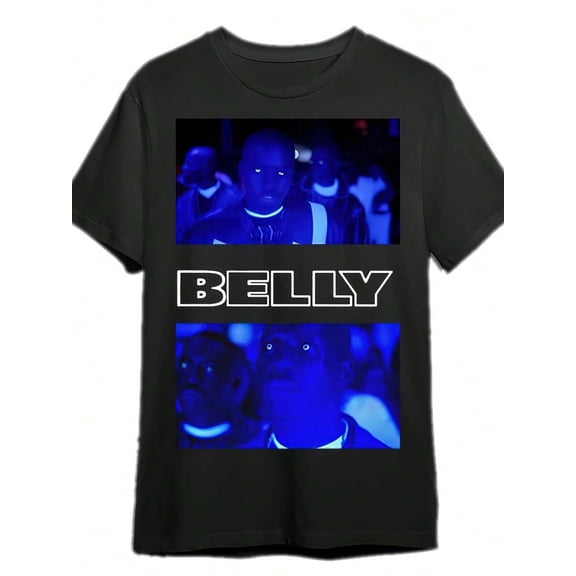 【New Arrival】Vintage Retro Blue Tone Street Portrait Graphic T-Shirt, Unisex Cotton Crew Neck Old School Hip Hop Casual Tee, 90s Hip Hop Fan Gift