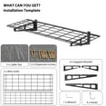 thumbnail image 3 of BeesClover Wall Mounted Storage Shelf,400 Lbs Load Capacity Garage Storage Rack Floating Shelves, 2 Pack, Suitable for Shop, Shed, 3 of 7