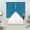 Blue, variant on Blue Daisy Vase Swag Curtains for Kitchen/Bedroom/Living Room, Spring Floral Modern Art Scalloped Curtains 63 Inch Long, Rod Pocket Window Swag Topper Curtains Valances 2 Panels Set 36"x63"