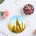 thumbnail image 4 of FMSHPON Harvest Wheat Field Oil Painting Texture Set of 4 Round Coaster for Drinks, Absorbent Ceramic Stone Coasters Cup Mat with Cork Base for Home Kitchen Room Coffee Table Bar Decor, 4 of 6