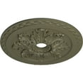 thumbnail image 3 of Ekena Millwork 23 5/8"OD x 3"ID x 2"P Bordeaux Deluxe Ceiling Medallion (Fits Canopies up to 4"), Hand-Painted Spartan Stone, 3 of 6