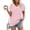 #Striped_Pink, variant on Womens Floral Print T-Shirts Summer V Neck Tee Short Sleeve Tops Relaxed Fit Tees Shirts Trends Lightweight Tunic Blouses Holiday Beach Party Clothes