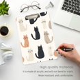 thumbnail image 3 of FORMRS Acrylic Clipboard with Low Profile Clip Standard A4 Letter Size, 12.5" x 9", Cute Cartoon Cats, 3 of 8