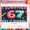 thumbnail image 2 of Sweet  67 Day of School Banner Colorful Sprinkles School Milestone Display Donut Number Design Glaze Drip  Classroom Celebration Backdrop for Elementary School Classroom Celebration Student Milestone, 2 of 8