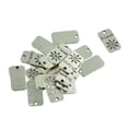 thumbnail image 6 of Tachiuwa 3x20 Pieces Alloy Rectangle Flower Charms Pendants for Jewelry Making Crafts 3 Pcs, 6 of 8