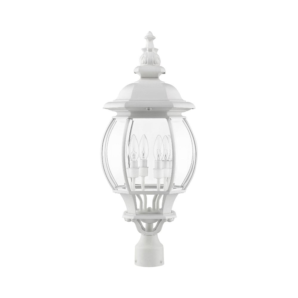 Livex Lighting - Frontenac - 4 Light Outdoor Post Top Lantern in Traditional