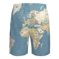 thumbnail image 6 of Disketp Men'S Swim Trunks Hawaiian Breathable Surf Beach Swimsuits Mesh Lining Beach Shorts With Pockets-World Map, 6 of 9