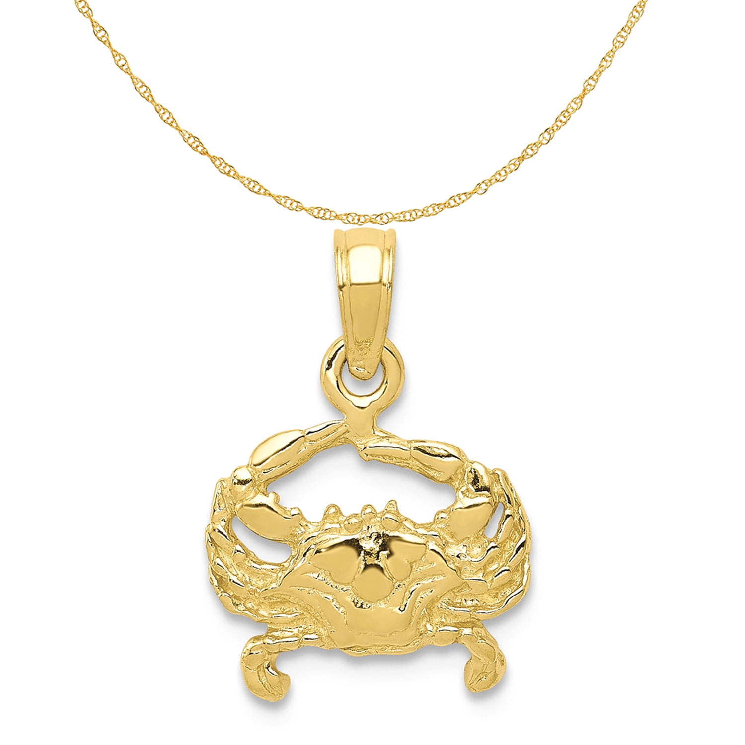Gold-Filled Embellished Crab Necklace | Midori Jewelry Co.