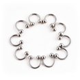 thumbnail image 2 of jiaroswwei 10Pcs Stainless Steel Horseshoe Bar Lip Nose Ear Ring Stud Body Piercing Set, 2 of 7