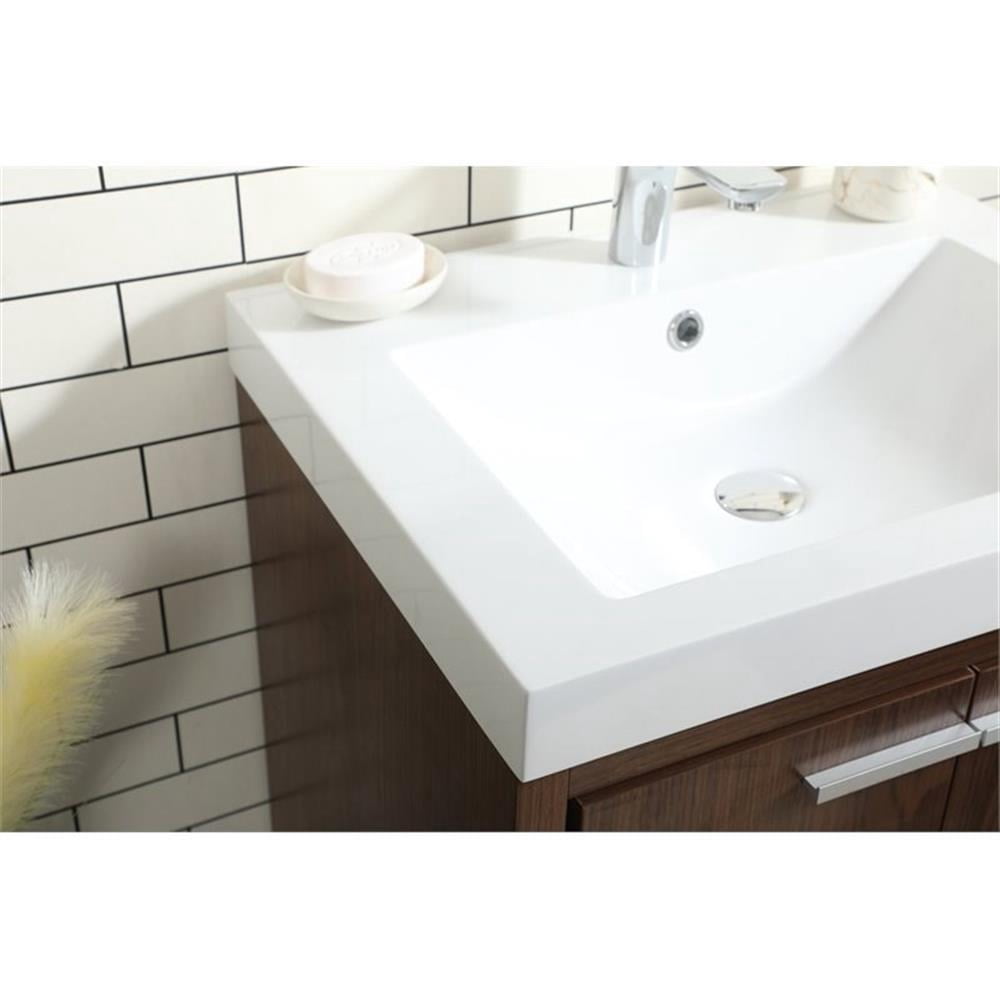 Elegant Kitchen and Bath 24 inch Single bathroom vanity in Walnut