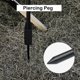 thumbnail image 2 of Detachable Lantern Stand Lamp Camping Lamp Bracket Lamp Holder Portable Camping Accessory, 2 of 5