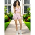 thumbnail image 4 of Conjunto Deportivo Casual Mujer Short y Blusa Stretch Tye-Dye, Comodidad y Estilo UNITALLA, 4 of 5