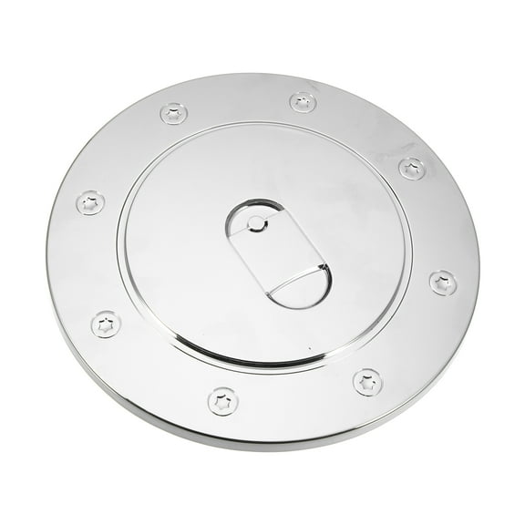 Chrome Plated Fuel Tank Filler Cap for Toyota Tundra 2007-2019 Gas Door Filler Cover Silver Tone
