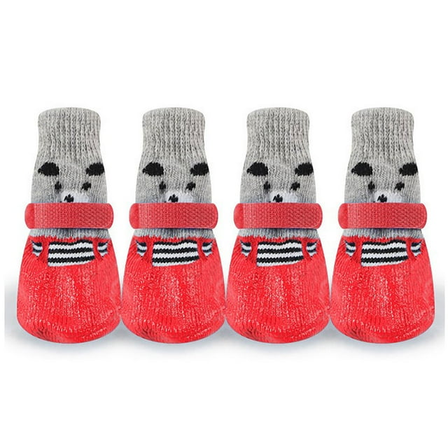 Suministros para mascotas, 4 calcetines para mascotas, botas antigoma para perros, calcetines para perros, innovación moderna