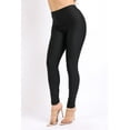 thumbnail image 4 of Ofenti Shiny Leggings for Women High-Waist Neon Tights for Parties & Raves, 1X Black, 4 of 8