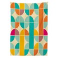 thumbnail image 3 of Ambesonne Retro Tablecloth Rectangular Table Cover, Funky Mosaic Forms, 52"x70", Multicolor, 3 of 4