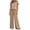Khaki-04, variant on Nugftut Womens Pajama Set Short Sleeve Long Pants 2 Piece Summer Fall Lounge Soft Comfy Pjs Set Sleepwear