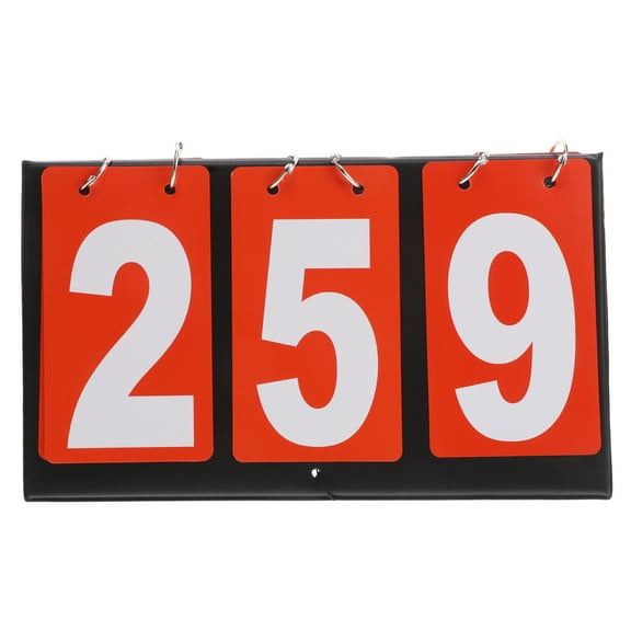 Zehuanyu Flip Scoreboard 3 Number Table Top Scoreboard Portable Score Board Score Flipper For Basketball Football Soccer