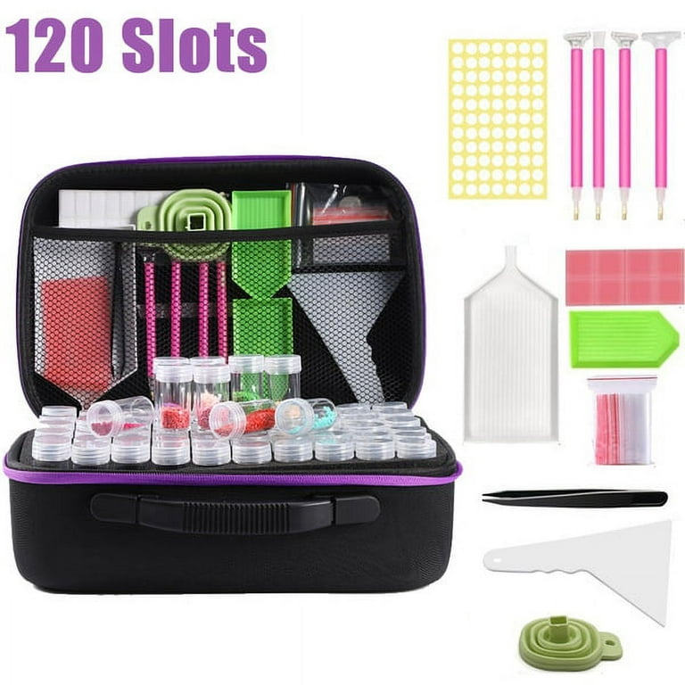  ARTDOT Diamond Painting Storage Containers, 30 Slots Diamond  Painting Accessories Shockproof Jars for Jewelry Beads Rings Charms Glitter  Rhinestones : Arts, Crafts & Sewing