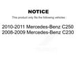 thumbnail image 2 of Transit Auto Front Rear Disc Brake Rotors and Semi-Metallic Pads Kit for Car Mercedes-Benz C250 C230 K8S-101443, 2 of 11