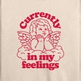thumbnail image 3 of Instant Message - Valentine's Day Cupid In My Feelings - Women's Lightweight French Terry Long Sleeve Shirt, 3 of 6