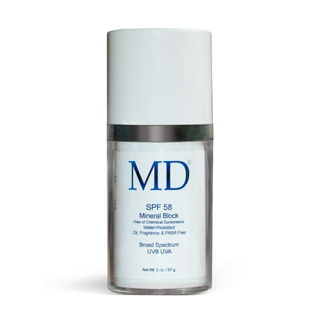 MD Mineral Sunblock SPF 58, 2 Fl Oz