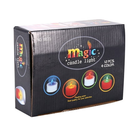 Battery Operated Flameless LED Tealight Candles Light Up Toys Party Favors.