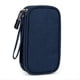 thumbnail image 1 of Bolsa de Almacenamiento PortáTil de Dos Niveles para Productos Digitales: Organizador de Viaje para Cables USB, Auriculares y Accesorios, Color Azul Marino, 1 of 5