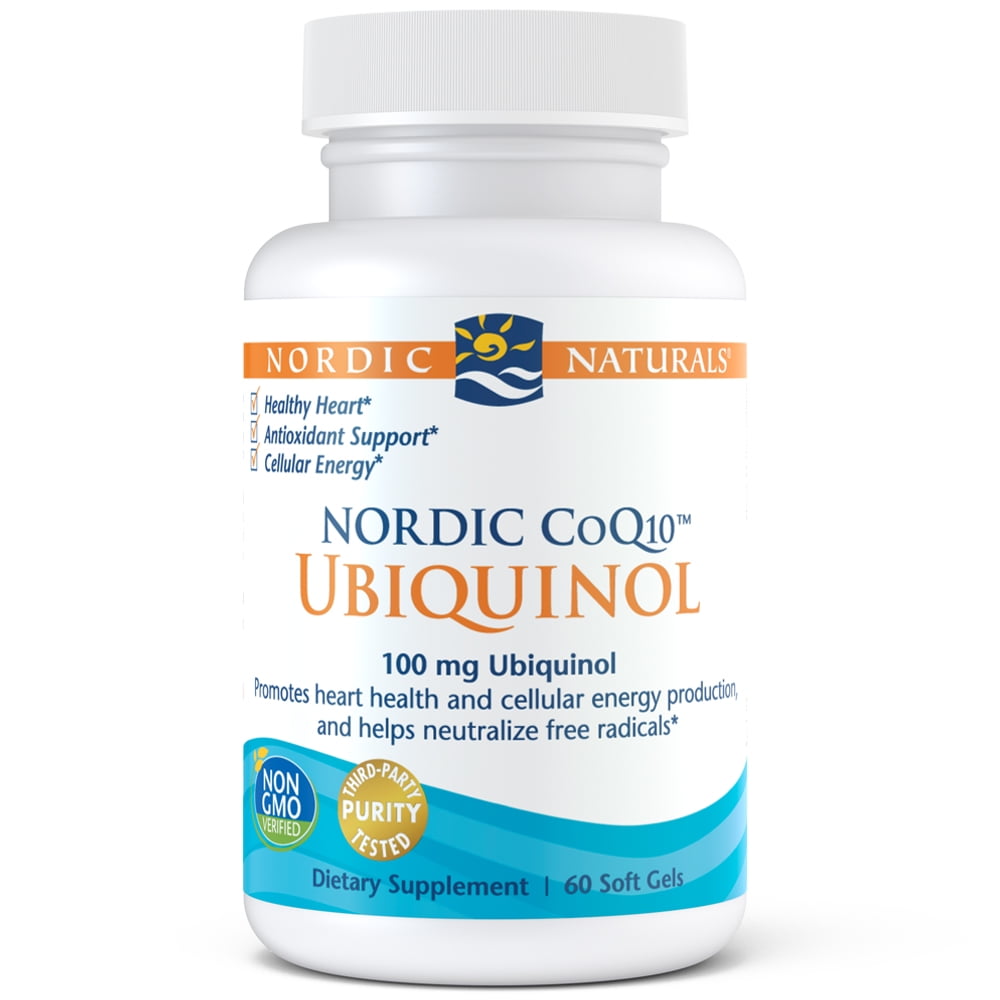 Nordic Naturals CoQ10 Ubiquinol Softgels, 100 Mg, 60 Ct