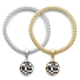 thumbnail image 1 of Bracelet Pendentif Illusion Line Loop Repeat Stitching Lover pour Couple, 1 of 3