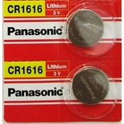 Panasonic CR1616 3V Coin Cell Lithium Battery, Retail Pack of 2