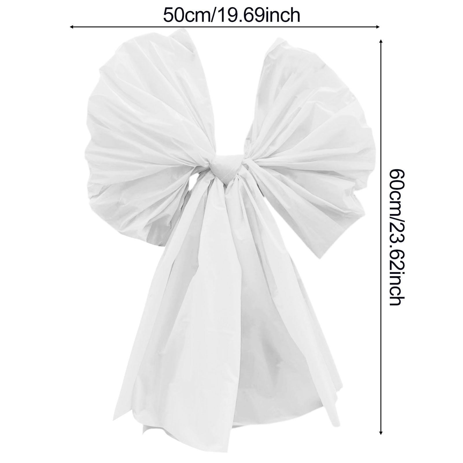 OIUR 5Pcs 24" Large Bow Plastic Decorative Bow for Gift Wrapping Anniversary Wedding Birthday Party Decoration