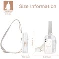 thumbnail image 5 of Clear Sling Bag, Clear Fanny Pack Stadium Approved Crossbody Bag Purses for Women Heavy Duty Transparent Chest Bag with Adjustable Strap, 5 of 6