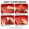 thumbnail image 4 of Self Adhesive Leather Repair Tape, Peel And Stick Leather Patch, Vinyl Repair Roll, Faux Leather Upholstery Sticker, Cuttable Furniture Refurbishment Material for Couch Furniture Sofas Car Seats, 4 of 7