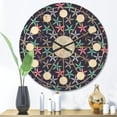thumbnail image 2 of Designart 'Abstract Retro Flower Design V' Mid-Century Modern Wood Wall Clock, 2 of 5