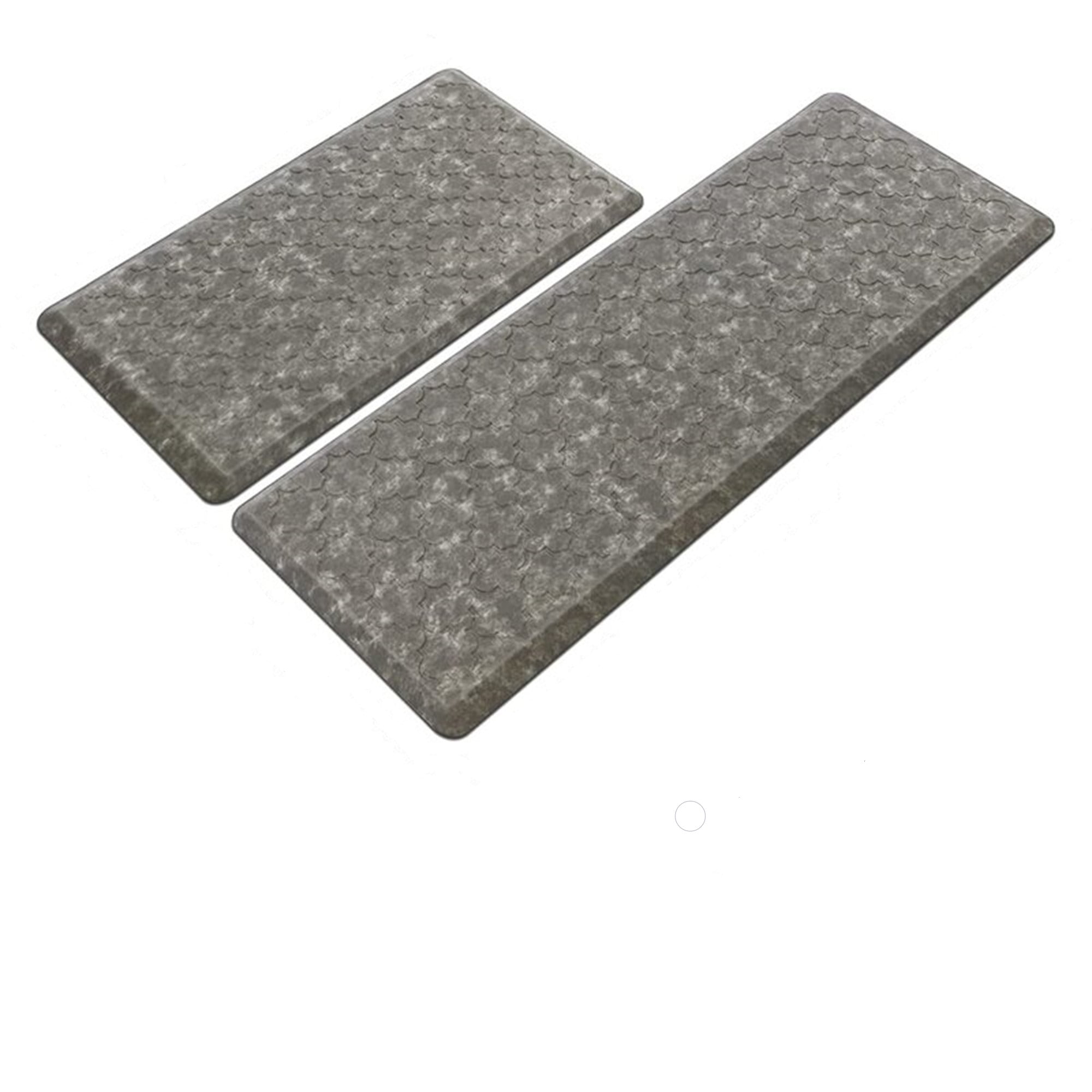 HEBE Floral Anti Fatigue Kitchen Rugs Set of 2 Non Slip Waterproof