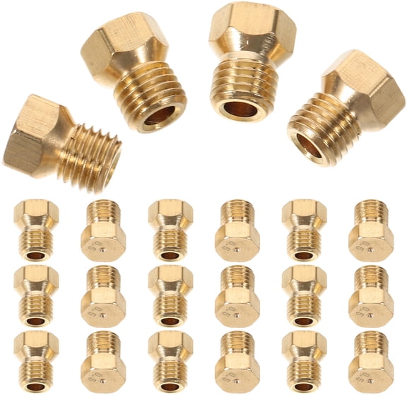 SEWOART 25Pcs Household Gas Stove Copper Orifice Nozzles for Burner Nozzle Replacement with Easy Install
