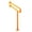 Yellow, variant on Elderly Support Rails Nonslip Toilet Safety Rails Bathroom Assist Rod Safety Handrails with Fluorescent Circles Enduring