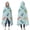 LightBlue Cartoon Dinosaurs-2, variant on Wearable Blanket,LightBeige Cartoon Dinosaurs Silhouettes Pattern Hooded Wearable Flannel Blanket for Adults & Teens,Winter Poncho Shawl Wrap Cape Cozy Anti-Pill,50"x60"
