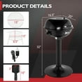 thumbnail image 7 of Zintown Grill Electric Grill Outdoor Standing Barbeque Grill Adjustable Temperature Control for Patio Backyard Black, 7 of 7