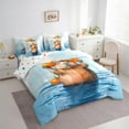 thumbnail image 3 of Castle Fairy Cute Capybara Bedding Comforter Set,Kawaii Animal King Bedding Sets, 3 of 8