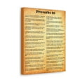 thumbnail image 2 of Scripture Walls Proverbs 20 Chapter Gold Bible Canvas Christian Wall Art Ready to Hang Unframed, 2 of 13