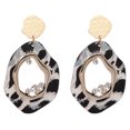 thumbnail image 1 of Pendientes colgantes de diamantes de imitación grises para mujeres vanguardistas con estilo geométrico, 1 of 1