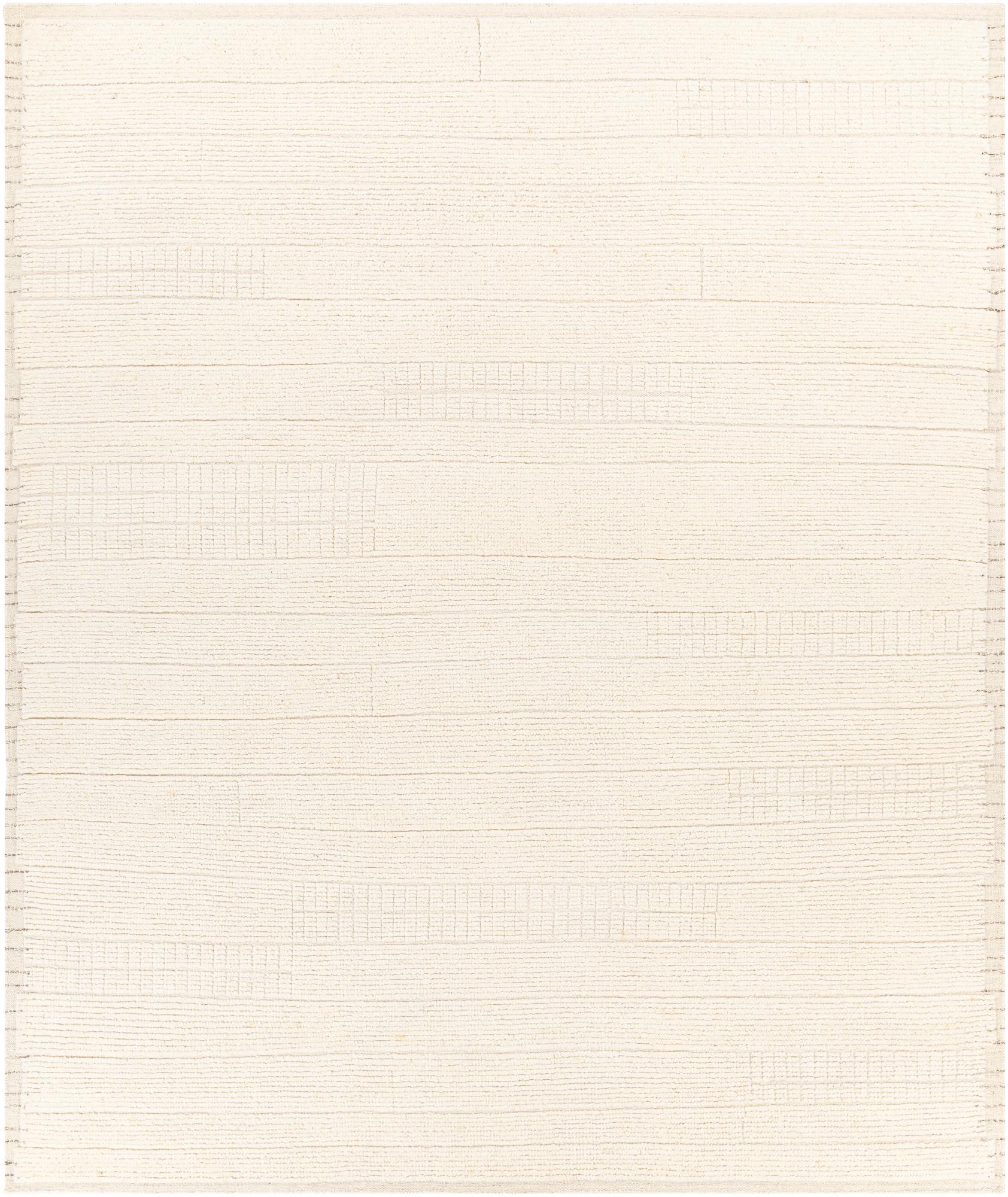 Mark&Day Area Rugs, 10x14 Stockholm Solid and Border Light Cream Area
