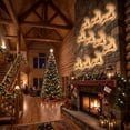 thumbnail image 5 of Lighted Wooden Christmas Reindeer Wall Decor Sign With LED Lights Hanging Ornament Fireplace Mantel Holiday Decoration, 5 of 7