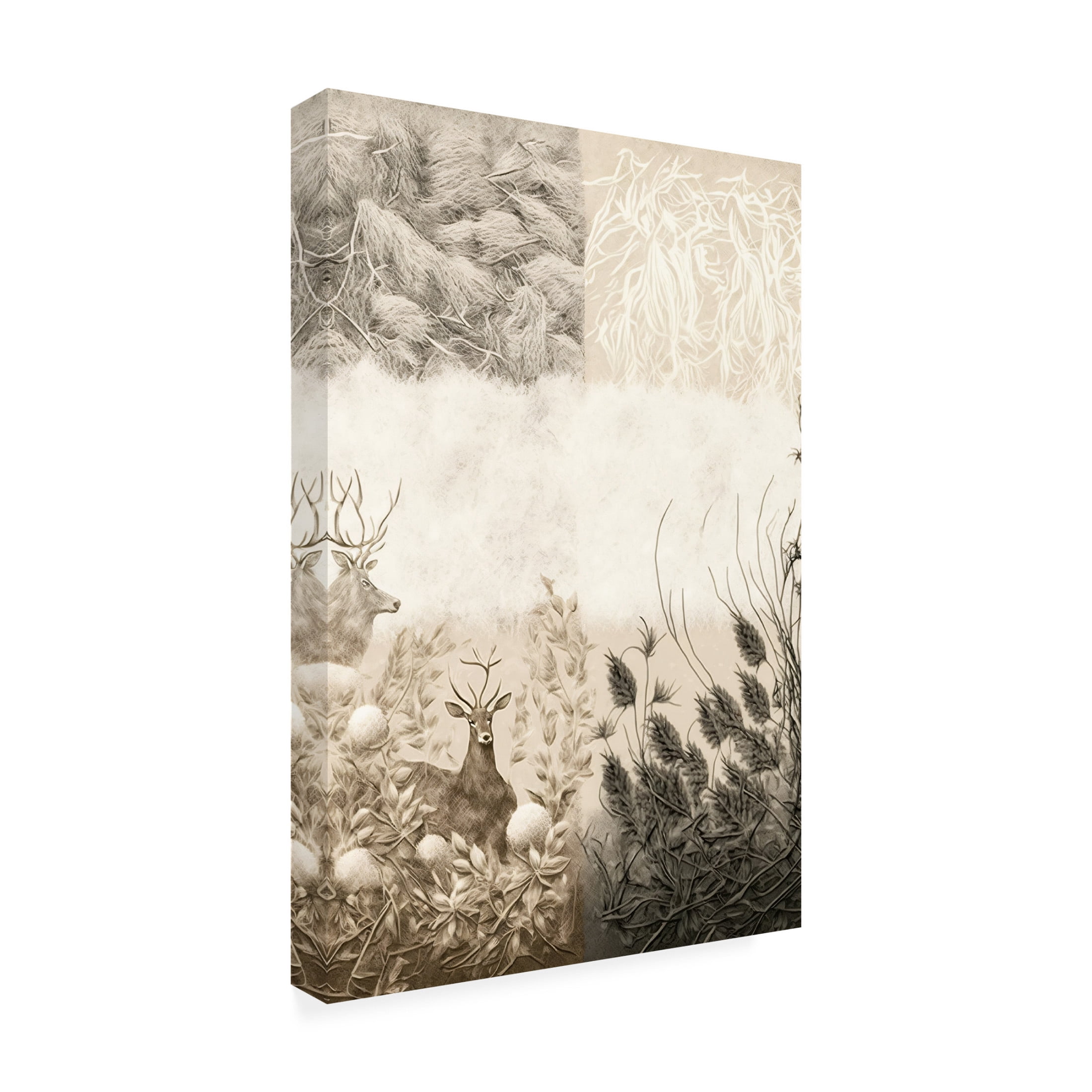 Canvas Wall Art - Ray Heere 'Nature Neutral Tone 9' Wall Art for Living Room, Bedroom, or Office Décor by Trademark Fine Art - 22 x 32 Inches