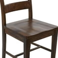 thumbnail image 5 of DecMode Mango Wood Ladder Back Dining Chair, Brown, 5 of 13