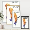 thumbnail image 4 of Designart 'Ethnic Orange Animal Feather Composition' Bohemian & Eclectic Framed Canvas Wall Art Print, 4 of 5