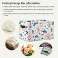 thumbnail image 5 of Storage Bins with Handle Fabric Organizer Basket Foldable Box 1 Pack Dolphin Sailboat Starfish Fish 14.2x10.2x8.3, 5 of 8
